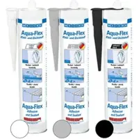Weicon Aqua-Flex | Kleb- und Dichtstoff für nasse und feuchte Untergründe auf MS-Polymer-Basis | 310 ml | schwarz