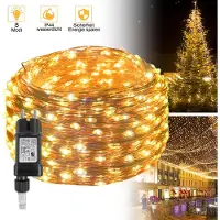 XINZI Weihnachtsbeleuch Draht aus Kupferdraht 100M 1000 LEDs mit Fernbedienung und Stecker , Ein-Knopf-Bedienung , IP44 für Weihnachtsdeko Innen