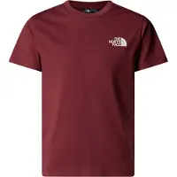 The North Face T-Shirt Simple Dome NF0A87T4 Dunkelrot Regular Fit
