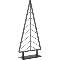 vidaXL Metall-Weihnachtsbaum mit Ständer KUOPIO 125 cm Stahl Schwarz 42053975