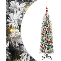 vidaXL Künstlicher Weihnachtsbaum mit 150 LEDs mit Ständer Grün 120 cm 3395004