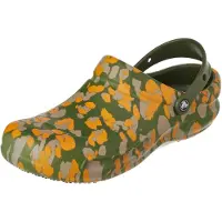 Crocs Uni Erwachsene Bistro Work Graphic Clog Clog, Army Green/Multi, 36/37 E