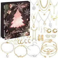 Merkloos Adventskalender Damen und Mädchen, 24 Schmuckstücke, 2026, zum Weihnachtszählen