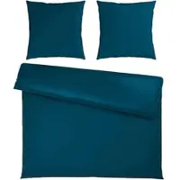 Premium Living Bettwäsche Xenia Uni XXL Blau ca. 200x200cm