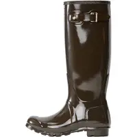 Hunter für Damen. WFT1000RGL Original Tall Gloss Wellington Gummistiefel braun (37), Wohnung, Keine, Lässig, PVC