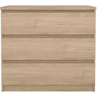 Ebuy24 Naia Kommode 3 Schubladen Eichen-Nachbildung.