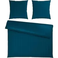 Premium Living Bettwäsche Xenia Streif XXL Blau ca. 200x200cm