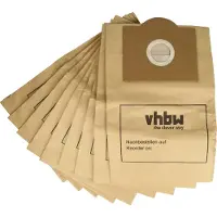 VHBW 10x Staubbeutel kompatibel mit Tefal Compact 4620, 4615, 4610 Staubsauger - 21cm x 20cm Sandfarben