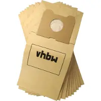 VHBW 10x Staubbeutel Ersatz für Menalux 3385 P für Staubsauger - 22cm x 19,5cm Sandfarben