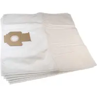 VHBW 5x Staubbeutel kompatibel mit Nilfisk Attix 40-01 PC Inox, 40-21 PC Inox, 30-2M PC, 30-2M XC, 30-0H PC Staubsauger - 41,5cm x 31,5cm Weiß