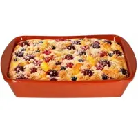 MamboCat Ton-Auflaufform ECKI L 1L 28,5x19cm mediterrane Backform Kuchen Airfryer Ofen