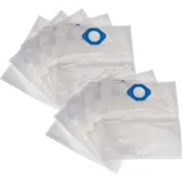 VHBW 10x Staubbeutel Ersatz für Nilfisk 107418525, 5715492194087 für Staubsauger - 39cm x 20cm Weiß