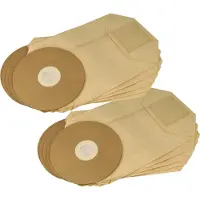 VHBW 10x Staubbeutel kompatibel mit Cleancraft FlexCAT 104 Staubsauger - 35,8cm x 23,8cm braun