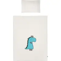 Belisima 3-teilige Bettwäsche Dino 3D 90/120 creme-türkis