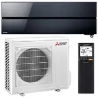 Mitsubishi Klimaanlage Set | MSZ-LN | Hyper Heating | Onyx Black | 5,0 kW