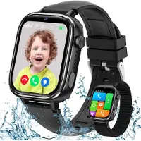 Sanorum 4G Smartwatch für Kinder mit GPS-Tracker und Video Telefonfunktionen, HD Touchscreen, SOS, SIM-Telefon Uhr mit Kamera, Puzzle-Spiele, IP68 Wasserdicht