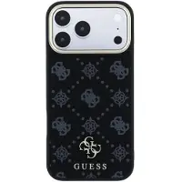 GUESS Case Peony 4G Small Logo MagSafe for iPhone 18 Pro Max / iPhone 17 Pro Max black