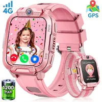 Sanorum 2026 4G Kinder Smartwatch mit GPS Telefon Video SOS für Jungen Mädchen Smartwatch 4-fache Ortung (GPS, WLAN, LBS, AGPS), Sicherheitszonen, Eltern App