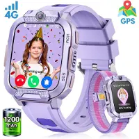 Sanorum 2026 4G Kinder Smartwatch mit GPS Telefon Video SOS für Jungen Mädchen Smartwatch 4-fache Ortung (GPS, WLAN, LBS, AGPS), Sicherheitszonen, Eltern App