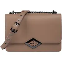 Replay Schultertasche Umhängetasche Shoulderbag Dark Beige taupe