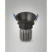 Licht-Erlebnisse Einbaustrahler LED dimmbar Aluminium rund Ø 8,2 cm IP40 Schwarz 2700 K 1220 lm Einbauleuchte Wand