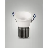 Licht-Erlebnisse Einbaustrahler Aluminium LED dimmbar IP40 D: 8,2 cm Weiß rund 2700 K 1220 lm Einbauleuchte Wand