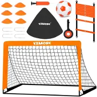 Merkloos Fußballtor mit Trainingszubehör für Kinder