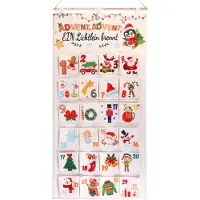 OCreon Adventskalender 2026 als Wandkalender aus Stoff – Adventskalender zum Befüllen – Wiederverwendbar mit 24 Stoffbeuteln