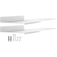 Merkloos Omgoods – Set aus 2 modernen Wandregalen HOVER-VI, weiß