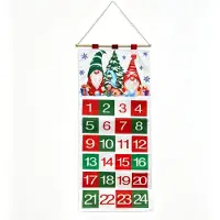 Dripio Adventskalender Weihnachtsbaum Stoff 105 cm 24 Taschen Weiß