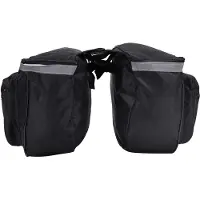 Merkloos Fietstas wasserdicht - Fahrradtasche für den Gepäckträger hinten - Tragbar - Reflektierende Streifen - Geeignet für Gepäckträger - Perfekt für kurze Strecken - Gepäckträgertasche
