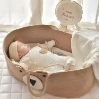 Merkloos Tragbarer Baby-Moseskorb für unterwegs