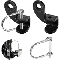 Merkloos Fahrradanhänger Kupplungsset, rostfreier Stahl, 2 Sets, für Kinder- und Hundetrailer