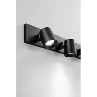 Licht-Erlebnisse Deckenstrahler Aluminium GU10 verstellbar Schwarz 4-flammig länglich