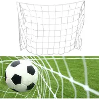 Merkloos Fußballtornetz Polypropylenfaser 244x183 cm, wetterbeständig, für dreieckige Tore