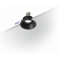 Licht-Erlebnisse Einbaustrahler Metall rund Ø 9,3 cm Schwarz GU10 Wand Einbauleuchte