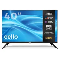 Cello 40″ Smart LED TV - Full HD, Tizen OS, WLAN, LAN, Triple Tuner, USB, Samsung Gaming Hub – ideal für Wohnzimmer & Kinderzimmer