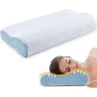 Unyqoos Memory-Schaum Nackenstützkissen – orthopädisches, ergonomisches Visco-Nackenkissen für Seiten-, Rücken- & Bauchschläfer, mit atmungsaktivem Bambusbezug (40% Bambus/60% Polyester)