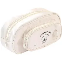 Merkloos Mehrlagiges Etui groß, Hundedesign, beige, für Schule und Büro