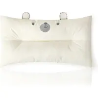 Unyqoos Ergonomisches Kleinkindkissen 50x32 cm – Baby- & Kinderkissen, 100% -Baumwoll-Bezug, hypoallergen, weich, maschinenwaschbar, Bärenmotiv