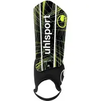 Uhlsport Schienbeinschutz "Schienbeinschützer Pro Lite Plus" Gr. M, schwarz (schwarz, fluo gelb, weiß), Protektoren, M, Schienbeinschutz