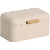 Zeller Brotkasten PRESENT "Brotbox, Metall/Bambus", beige, B:20,5cm H:15,2cm L:30,5cm, Bambus, Stahl, Lebensmittelaufbewahrungsbehälter, Brotkasten, ca. 30,5x20,5x15 cm