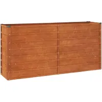 vidaXL Hochbeet Rostig 160x40x77 cm Cortenstahl