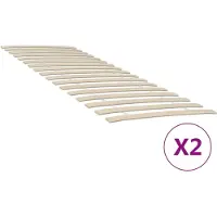 vidaXL Bettlattenrost Ersatz mit 34 Latten 2 Stk. 70x200 cm
