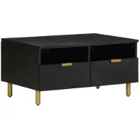 vidaXL Couchtisch Schwarz 80x54x40 cm Holzwerkstoff