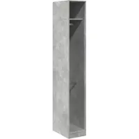 vidaXL Kleiderschrank Betongrau 30x50x200 cm Holzwerkstoff