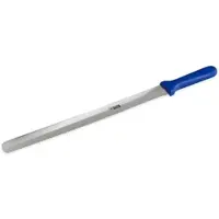 Thermohauser Bäckermesser (Stahl), beidseitiger Wellen- und Flachschliff, blauer Kunststoffgriff, Klinge 36 cm