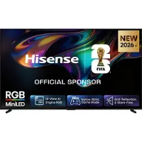 Hisense 100 '' UR8DS | RGB MiniLED Smart TV 4K 180 Hz, 2,54 m (100"), 3840 x 2160 Pixel, RGB-Mini LED, Smart-TV, WLAN, Schwarz