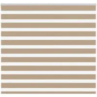 vidaXL Doppelrollo Sandbraun 155x100 cm Stoffbreite 150,9 cm Polyester