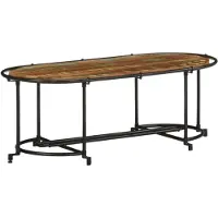 vidaXL Couchtisch 110x55x40 cm Altholz Massiv